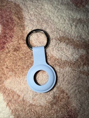 Silicone AirTag Keyring Holder in Periwinkle